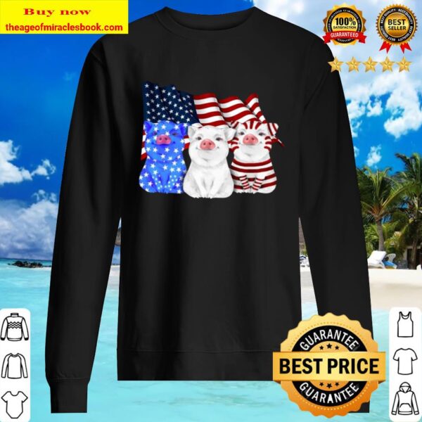 Pigs American Flag Sweater
