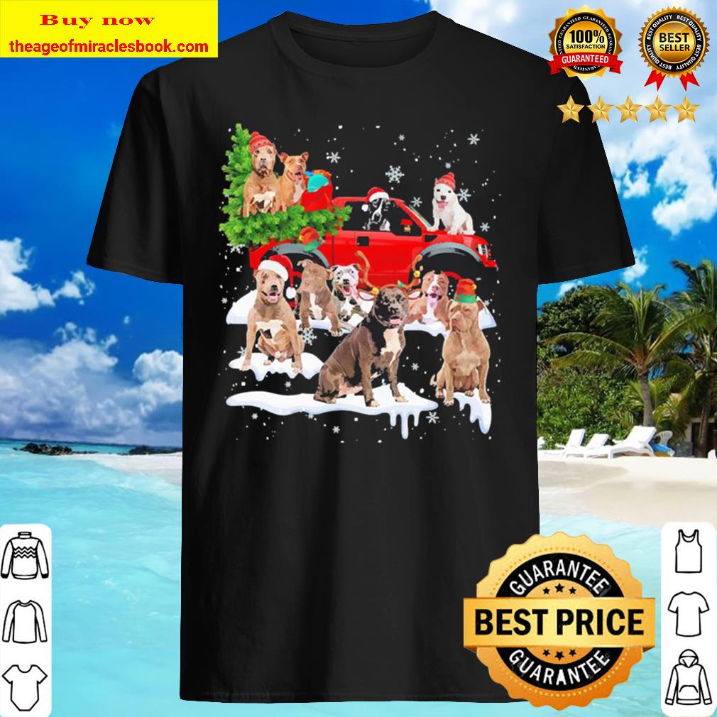 Pitbulls Dog Santa Merry Christmas bEST sell Shirt, Hoodie, Tank top, Sweater