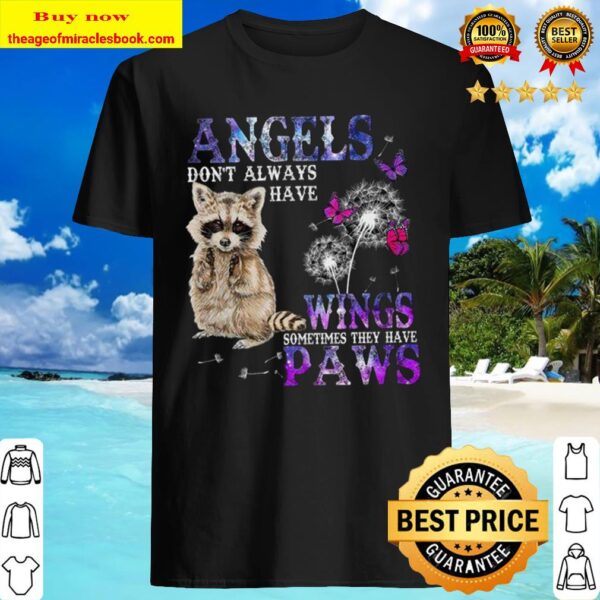 Racoon angels wings paws Shirt