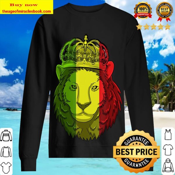 Rasta King Lion Weed Cannabis Sweater
