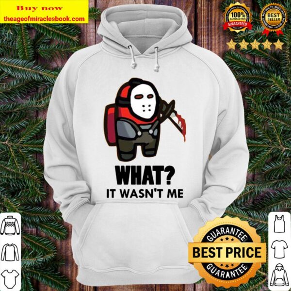 Red Jason Among Us It Wasn’t Me Hoodie