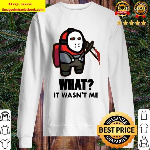 Red Jason Among Us It Wasn’t Me Sweater