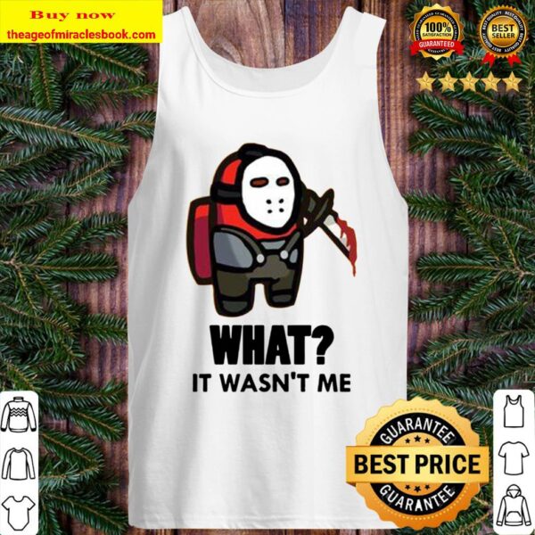 Red Jason Among Us It Wasn’t Me Tank Top