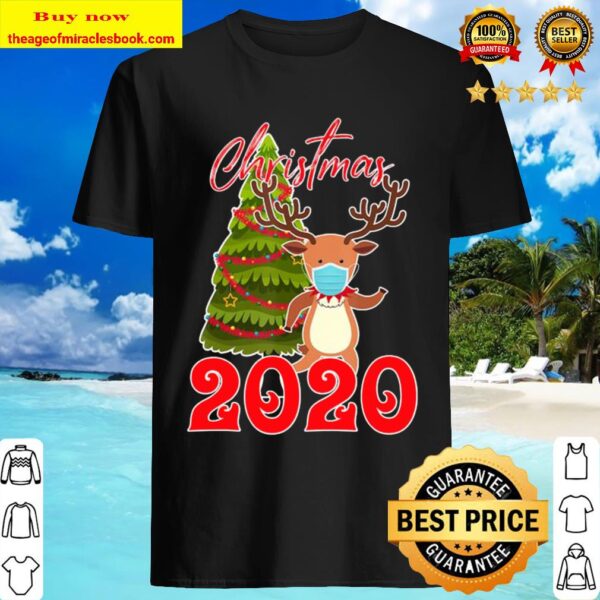 Rudolph Reindeer Wear Mask Christmas 2020 Gifts Shirt