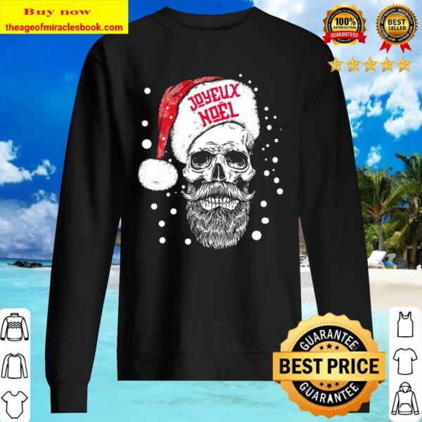 Santa Skull Joyeux Noel Sweater