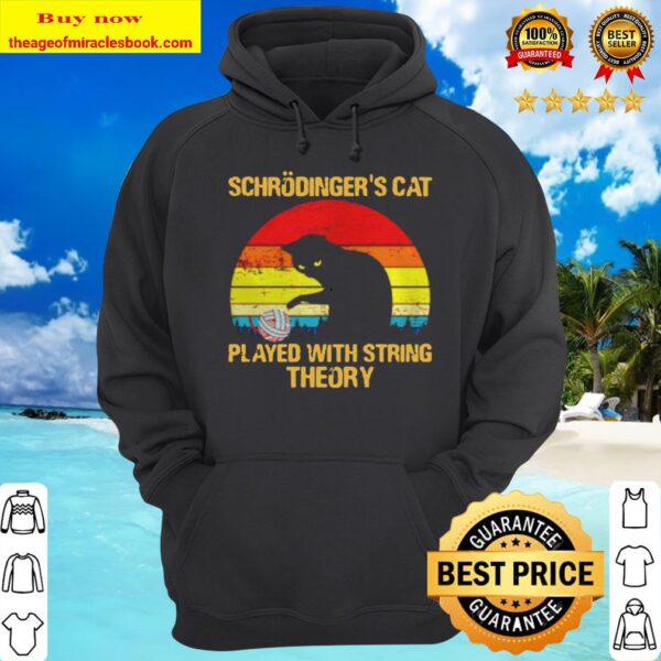 Schrodingers Cat played with string theory vintage Hoodie