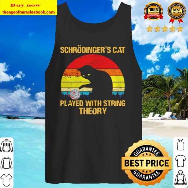 Schrodingers Cat played with string theory vintage Tank Top