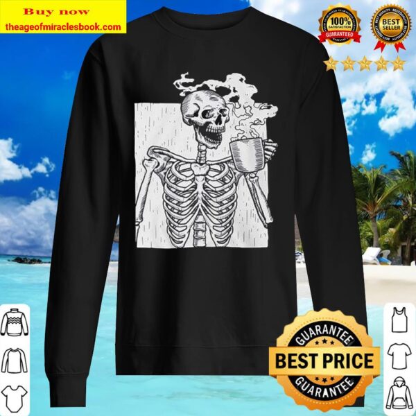 Skeleton Drink Coffee Sweater