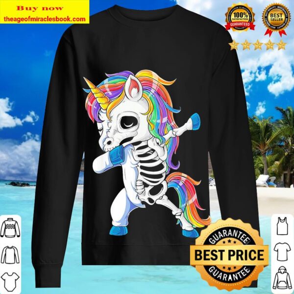 Skeleton Unicorn dabbing Sweater