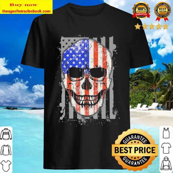 Skull American flag Shirt