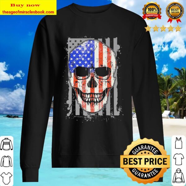Skull American flag Sweater