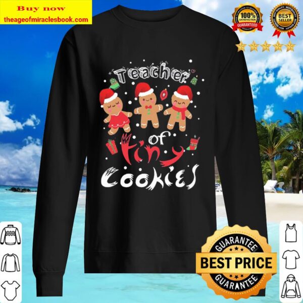 Teacher of Tiny Cookies Funny Teacher Christmas Sweater