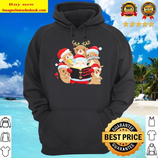 The night before Christmas Merry Otter Crew Neck Hoodie