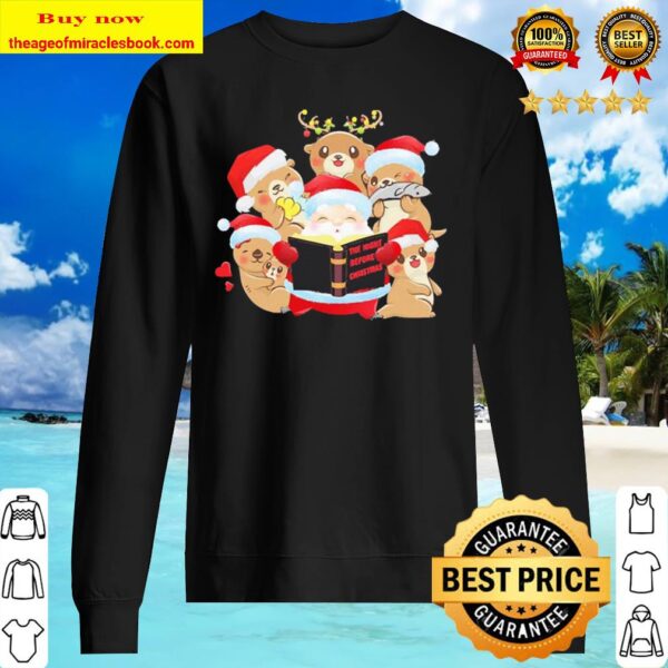 The night before Christmas Merry Otter Crew Neck Sweater