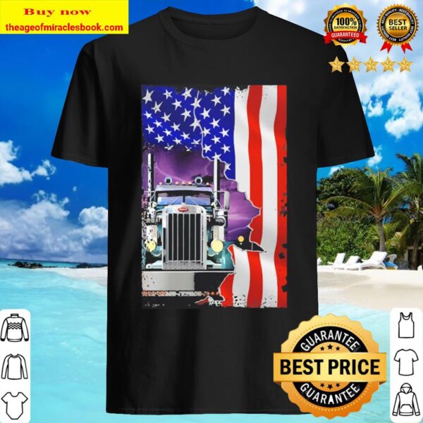Trucker American Flag Shirt