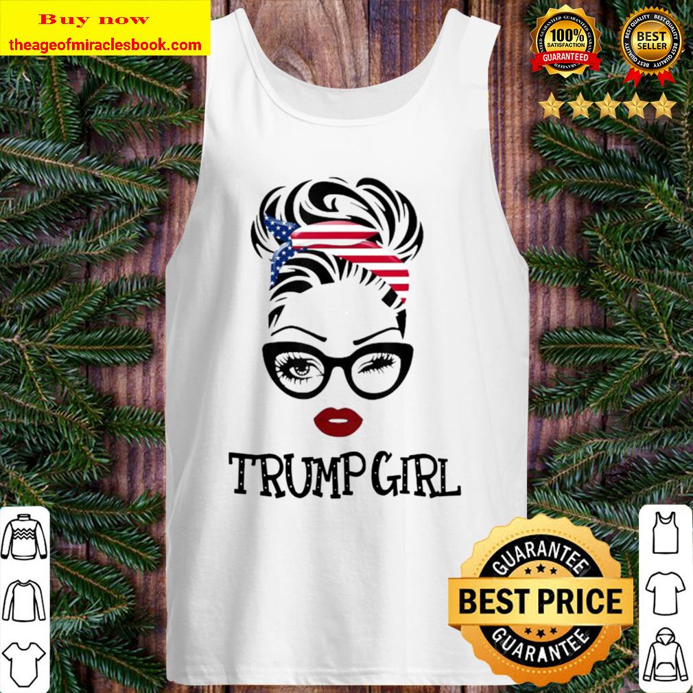 Trump Girl USA Flag Pro Vote For Trump 2020 Tank Top