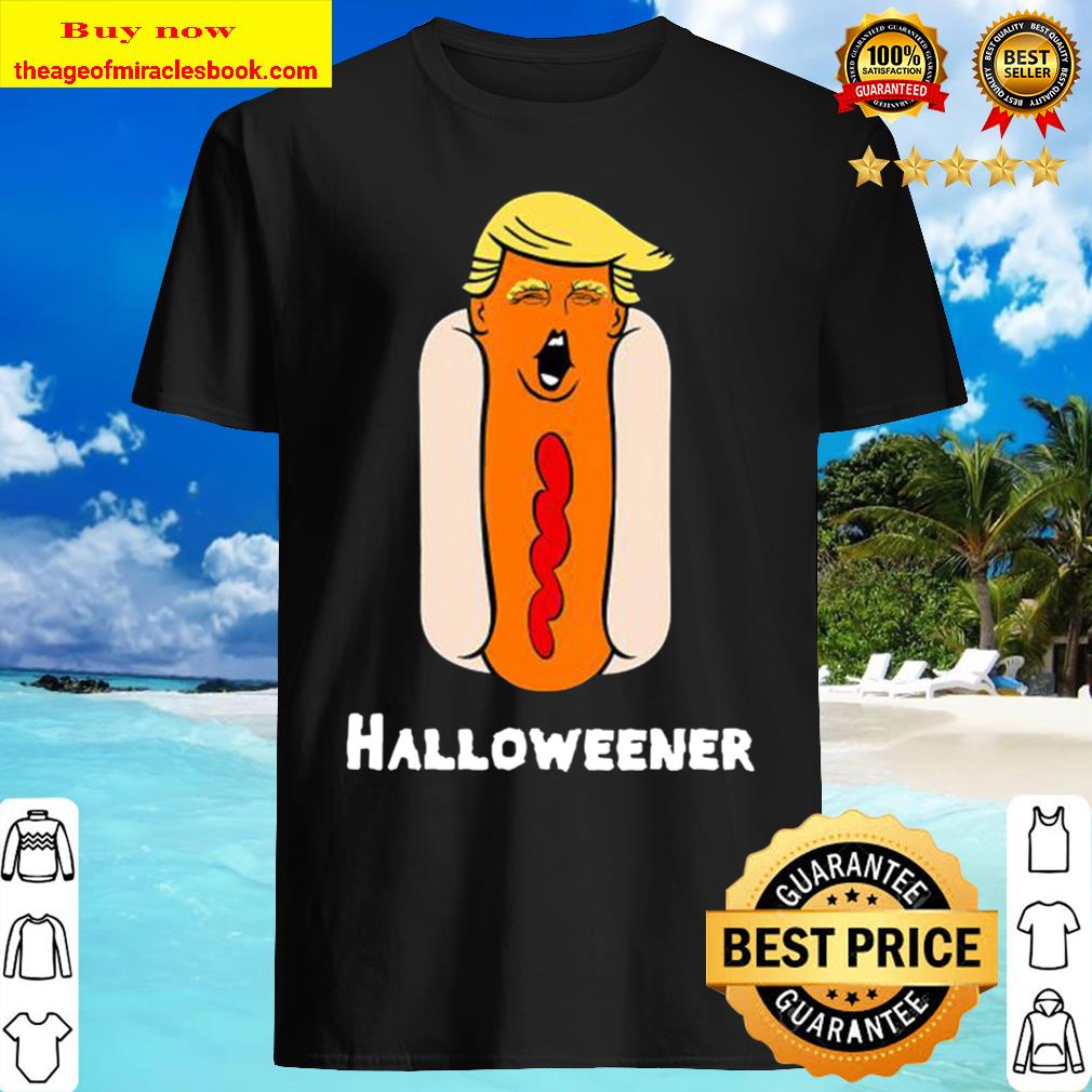 Trump Halloween Funny Weiner Hot Dog Head Trick Or Treat Shirt