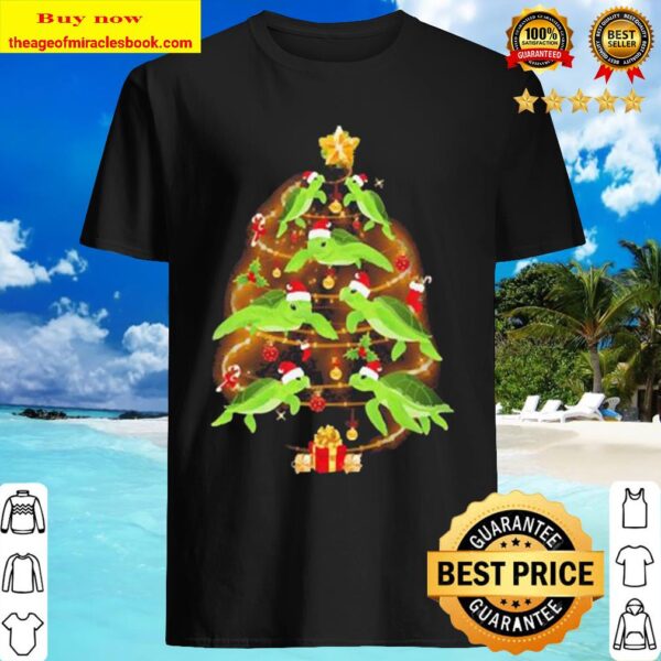 Turtles Merry Christmas tree Shirt