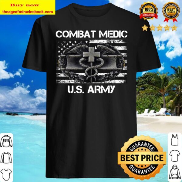 Vintage Army Combat Medic Veteran Gift for US Army Veteran Shirt