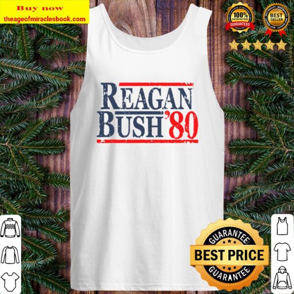 Vintage Ronald Reagan George Bush 1980 Tank Top