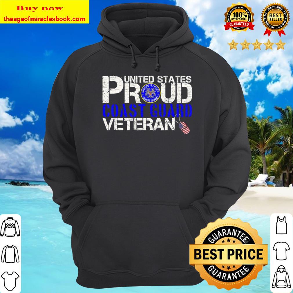 Vintage United States Proud Coast Guard Veteran U.S Military Hoodie
