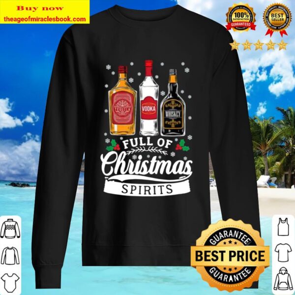 Wine Full Of Christmas Spirits Sweater