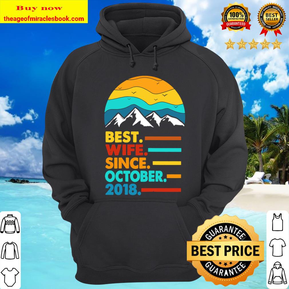 Womens 2nd Wedding Anniversary Gift For Her 2 Years Best Wife Hoodie