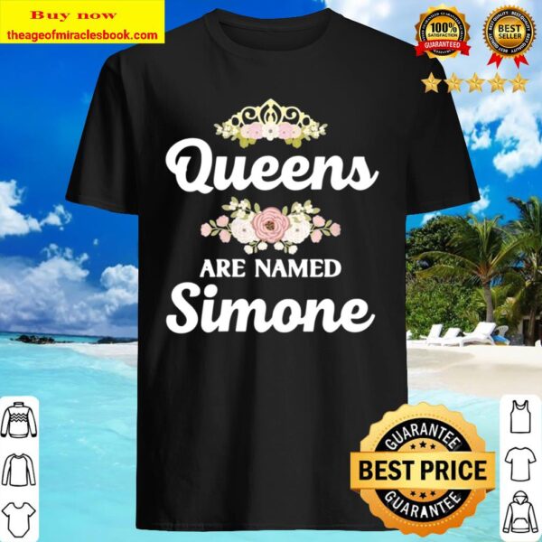 Womens Queens Are Named SIMONE Personalized Christmas Shirt
