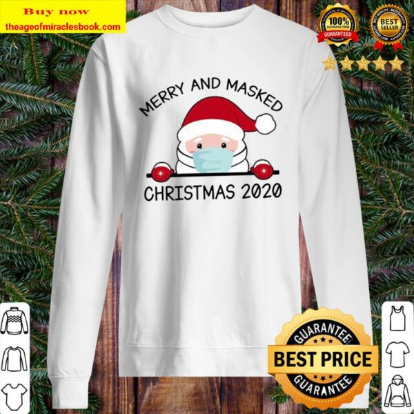 let it snow gnome mask christmas 2020 Sweater