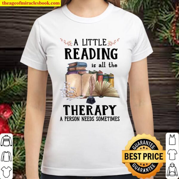 A little reading a book Classic Women T-Shirt
