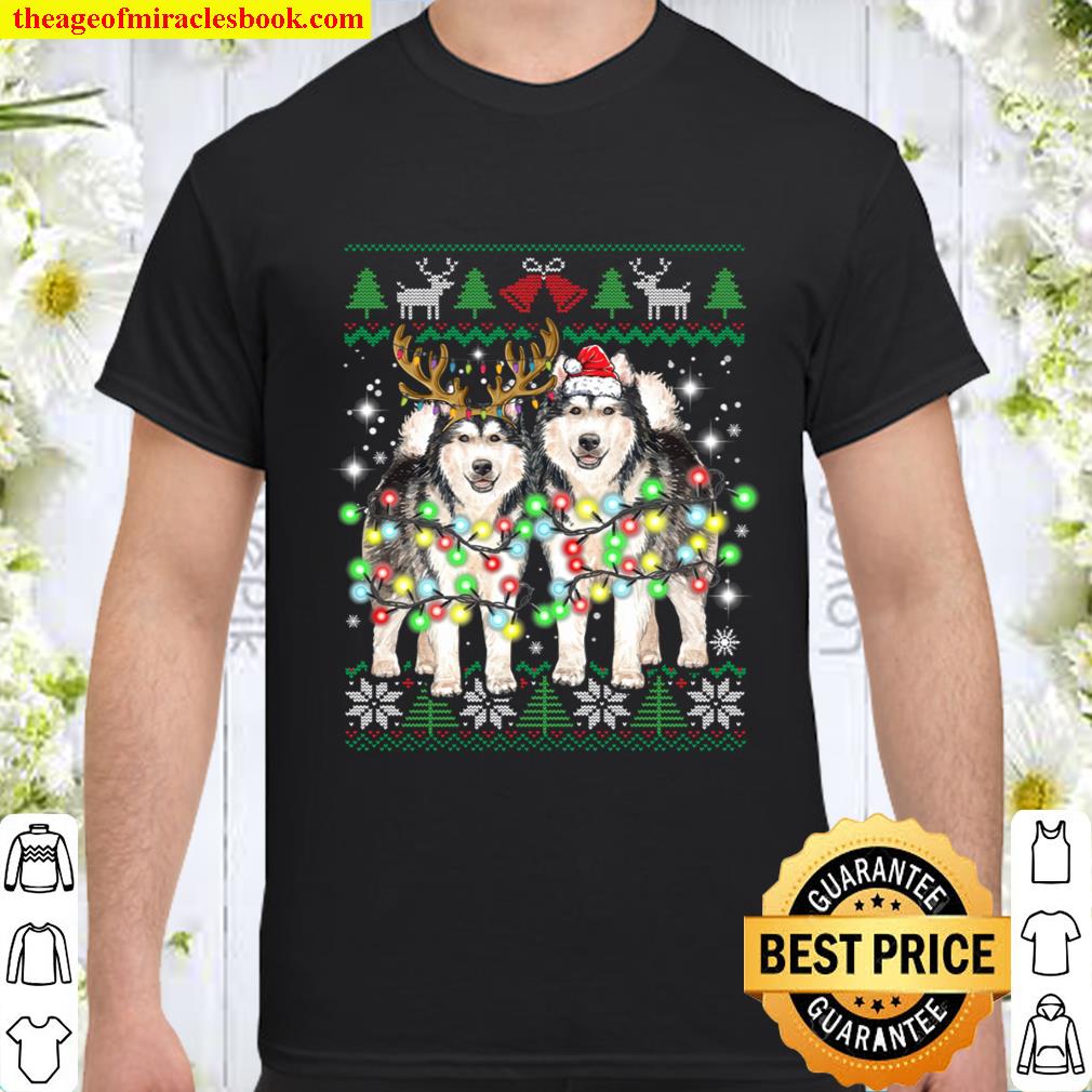 Alaskan Malamute Ugly Christmas Dog Funny Christmas Tee 2020 Shirt