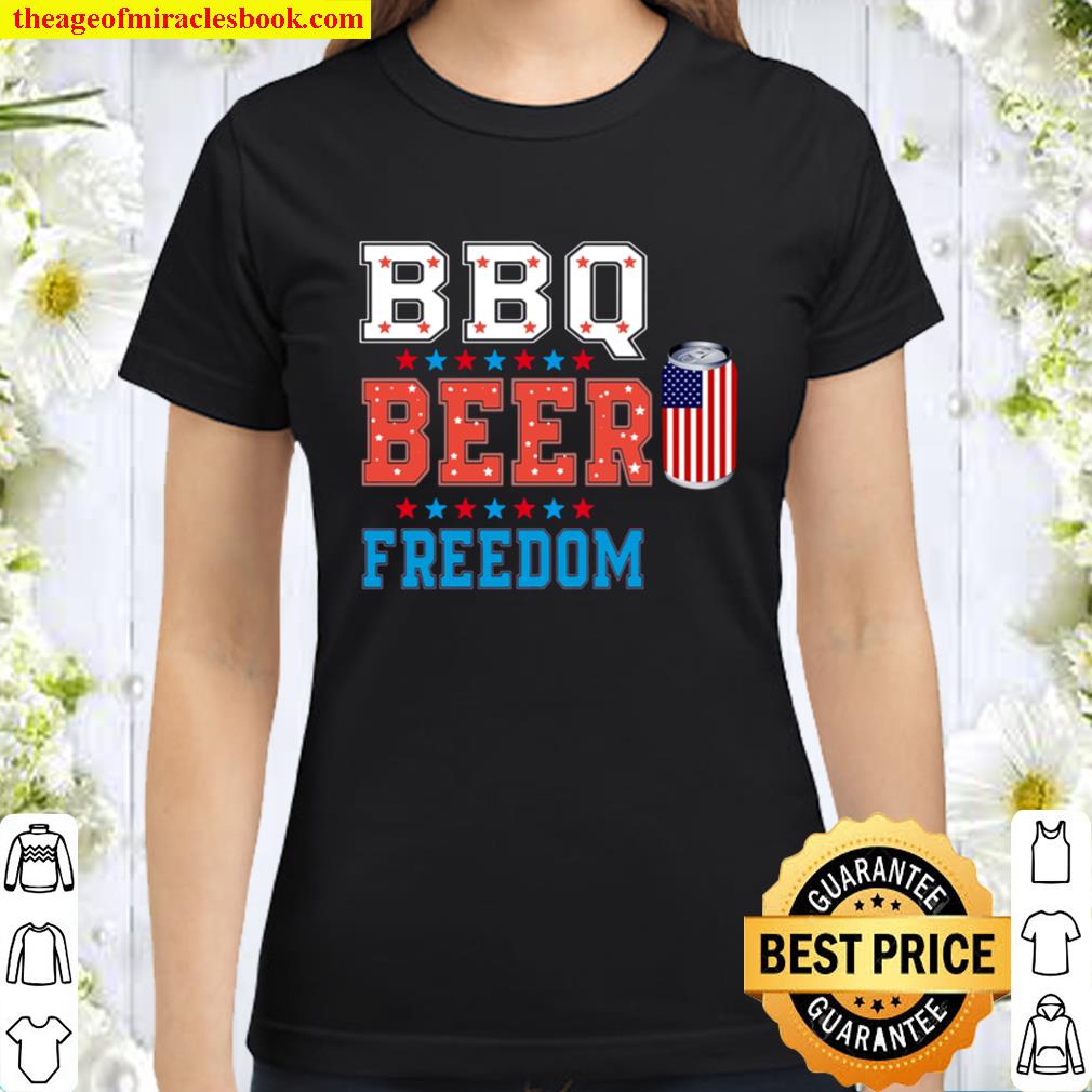 Bbq Beer Freedom T-Shirt BBQ Beer Freedom Classic Women T-Shirt
