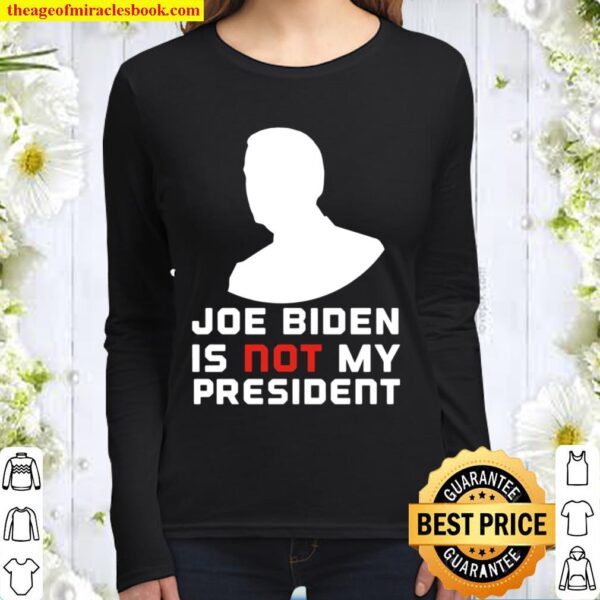 Biden not my president anti biden 2 Essential Women Long Sleeved