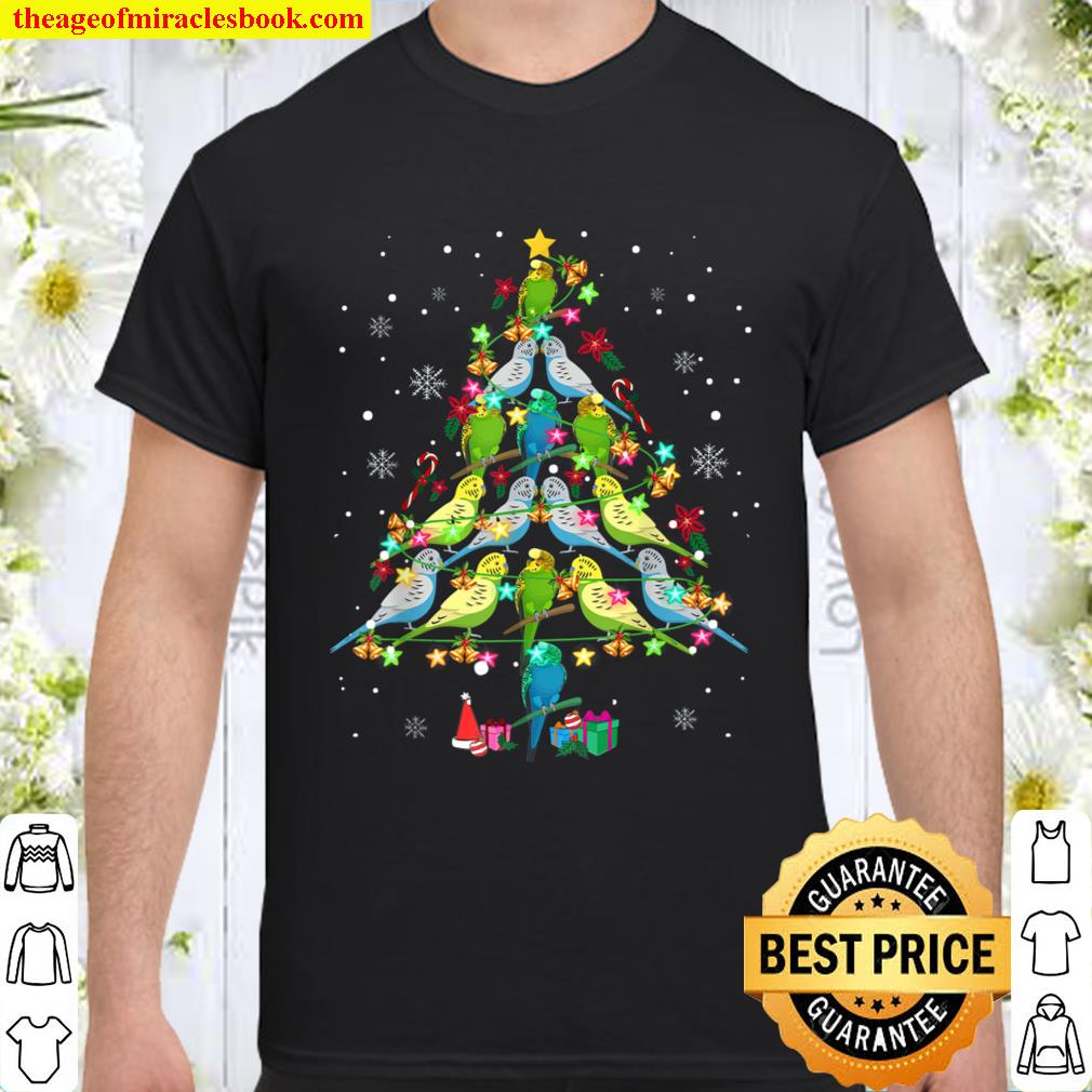 Budgies Christmas Tree Budgerigar Bird Christmas Gifts Funny 2020 Shirt