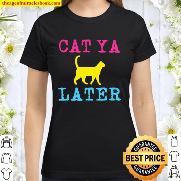 Cat Mom Dad Funny Pun Classic Women T-Shirt