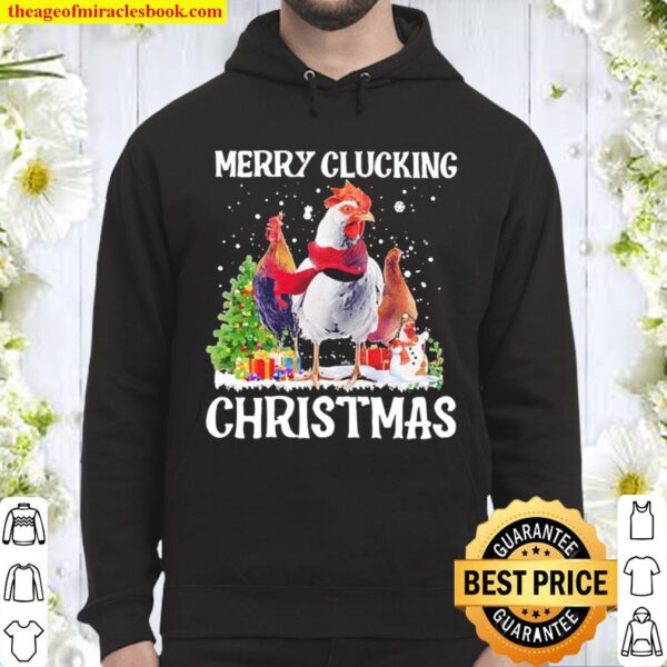 Chickens Merry Clucking Christmas Hoodie