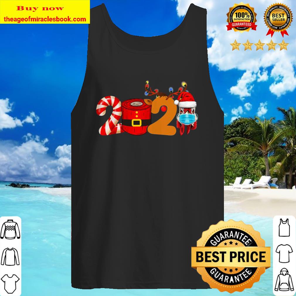 Christmas 2020 Chicken Lover Mask Toilet Paper Gift Tank Top