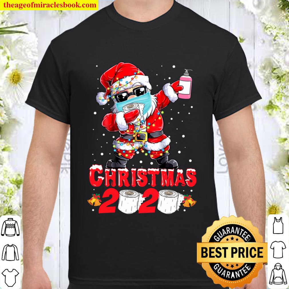 Christmas 2020 Toilet paper Santa Claus wear mask Quarantine 2020 Shirt, Hoodie, Long Sleeved, SweatShirt
