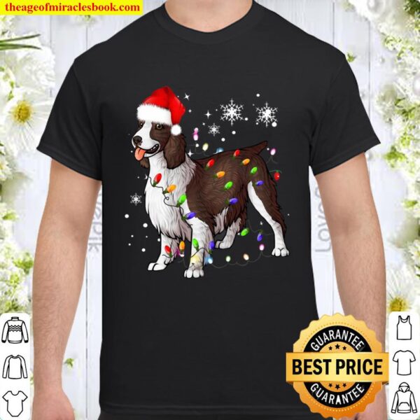 Christmas Lights English Springer Spaniel Dog Shirt