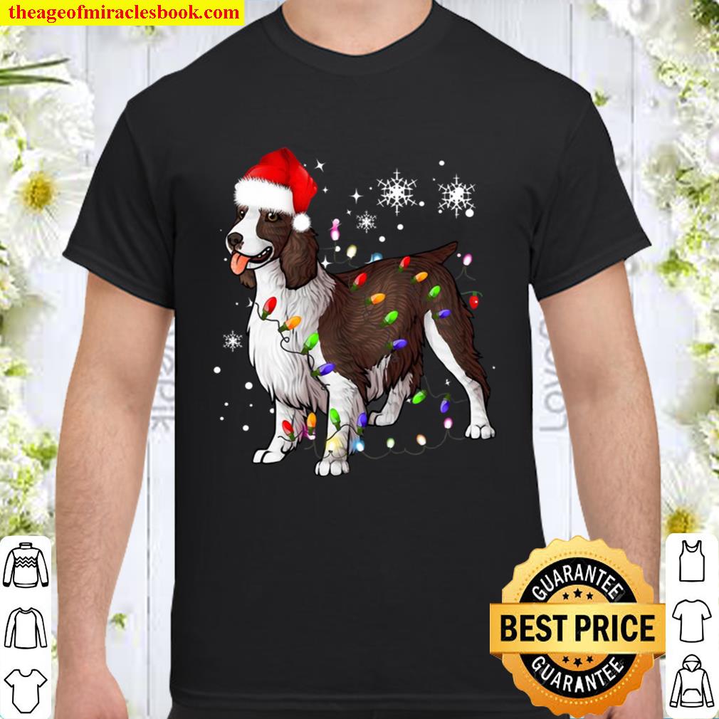 Christmas Lights English Springer Spaniel Dog new Shirt, Hoodie, Long Sleeved, SweatShirt