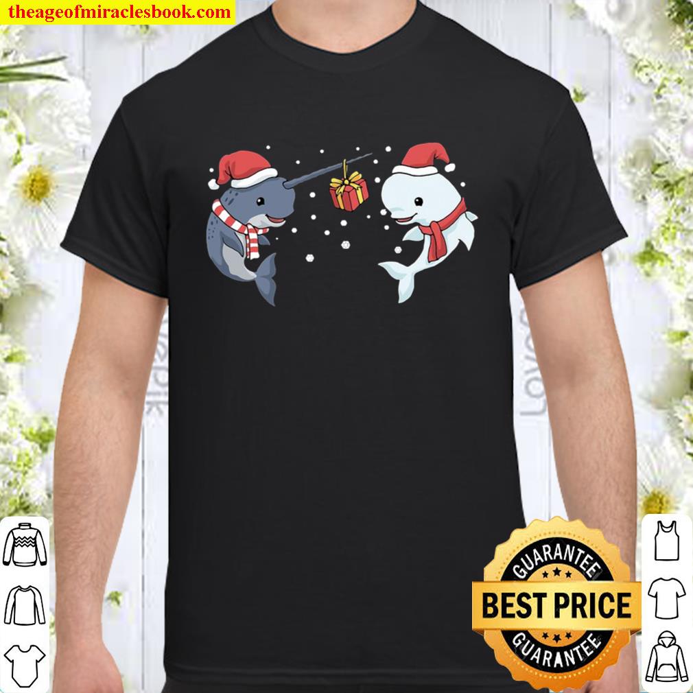 Christmas Narwhal Tshirt Beluga Whale Shirt Gift Stabby new Shirt, Hoodie, Long Sleeved, SweatShirt