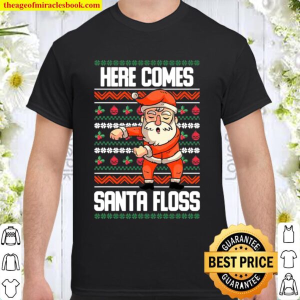 Christmas santa doing floss ugly Shirt