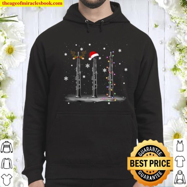 Clarinet Hat In Snow Matching Gift - Funny Clarinet instrument Hoodie
