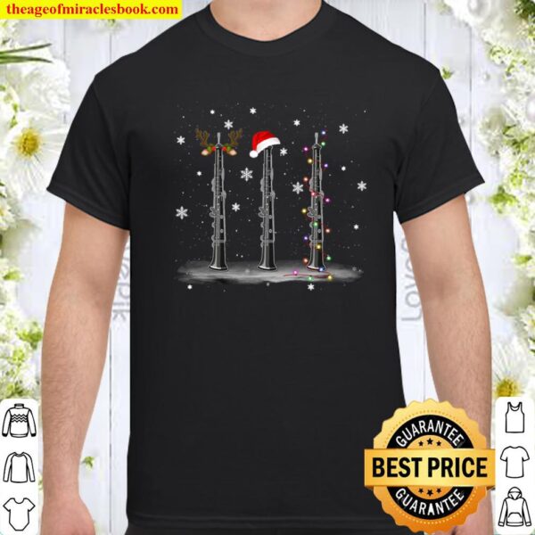 Clarinet Hat In Snow Matching Gift - Funny Clarinet instrument Shirt