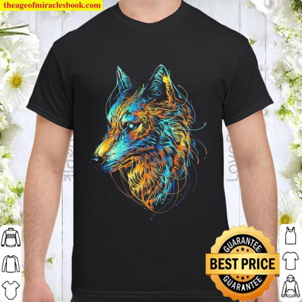 Colourful Wolf Shirt