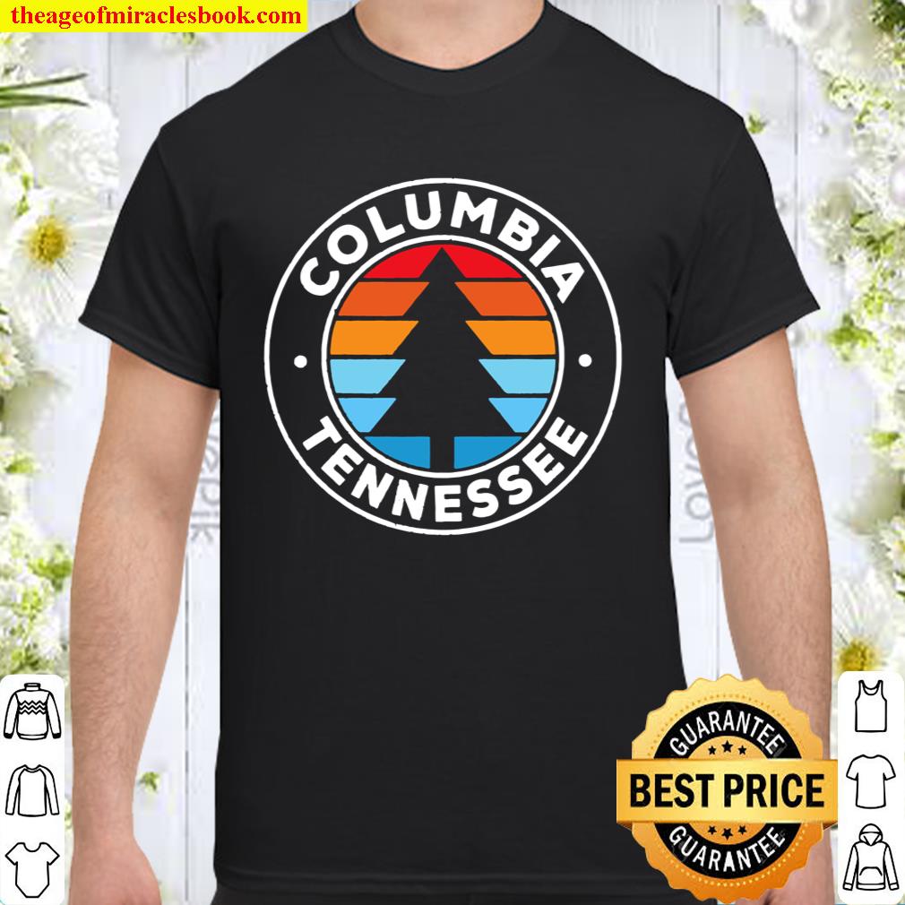 Columbia Tennessee TN Vintage Graphic Retro 70s T-Shirt