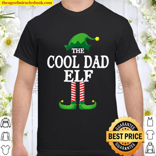 Cool Dad Elf Matching Family Group Christmas Party Pajama Shirt