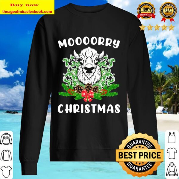 Cow Moooorry Christmas Cow Christmas Sweater
