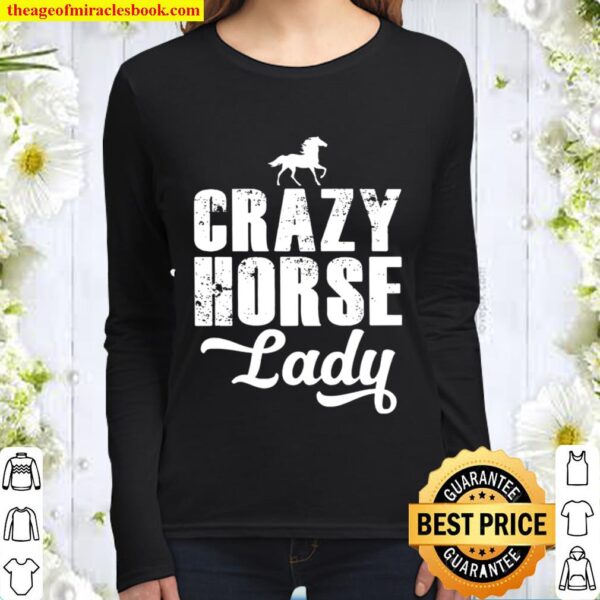 Crazy Horse Lady Women Long Sleeved