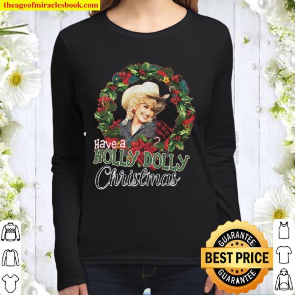 DOLLY PARTON Sweatshirt, Holly Dolly Christmas Women Long Sleeved